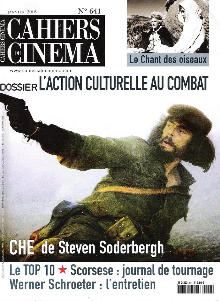 CAHIERS DU CINEMA magazine side cover Issue 641 January 2009