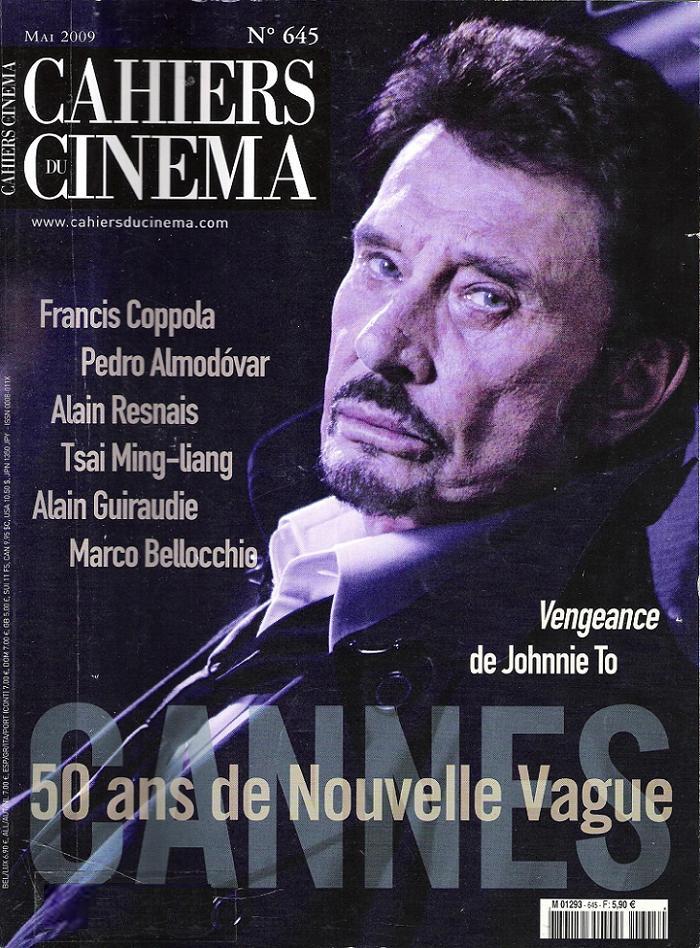 CAHIERS DU CINEMA magazine side cover Issue 645 May 2009