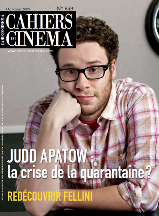 CAHIERS DU CINEMA magazine side cover Issue 649 October 2009