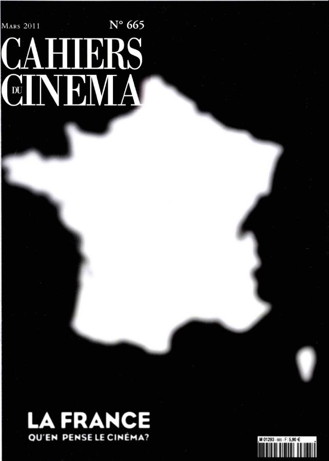 CAHIERS DU CINEMA magazine side cover Issue 665 March 2011