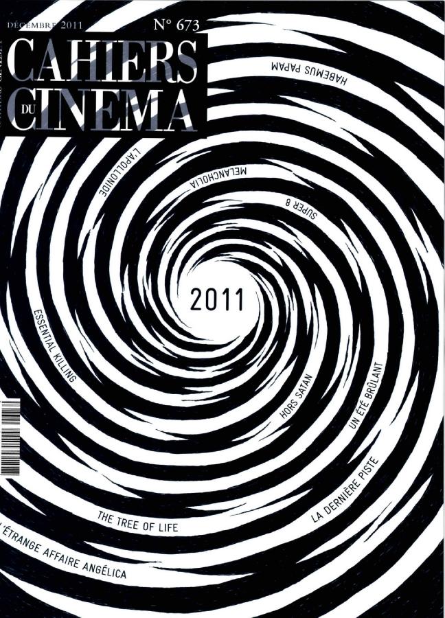 CAHIERS DU CINEMA magazine side cover Issue 673 December 2011