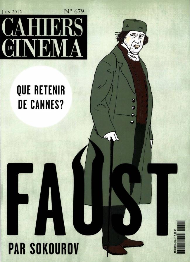 CAHIERS DU CINEMA magazine side cover Issue 679 June 2012