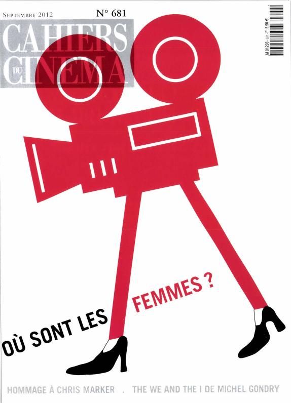 CAHIERS DU CINEMA magazine side cover Issue 681 September 2012