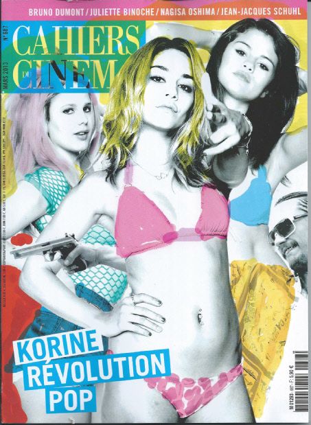 CAHIERS DU CINEMA magazine side cover Issue 687 March 2013