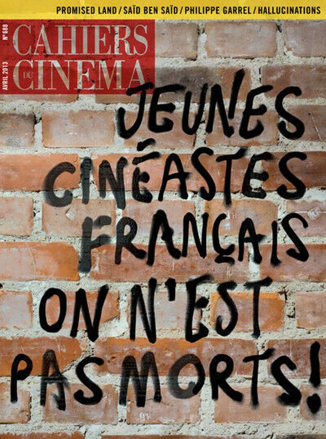 CAHIERS DU CINEMA magazine side cover Issue 688 April 2013