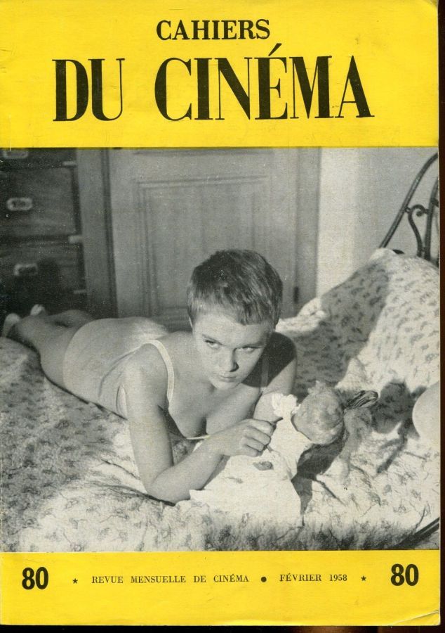 CAHIERS DU CINEMA magazine side cover Issue 80 February 1958