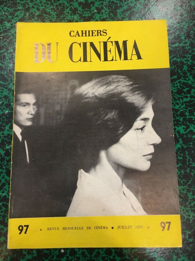 CAHIERS DU CINEMA magazine side cover Issue 97 July 1959