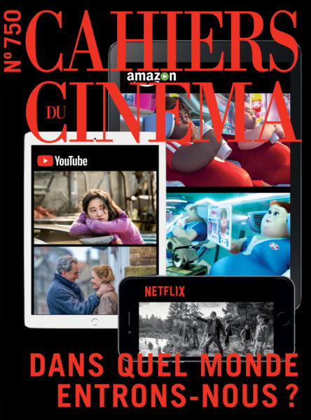 CAHIERS DU CINEMA magazine side cover Issue 750  December 2018
