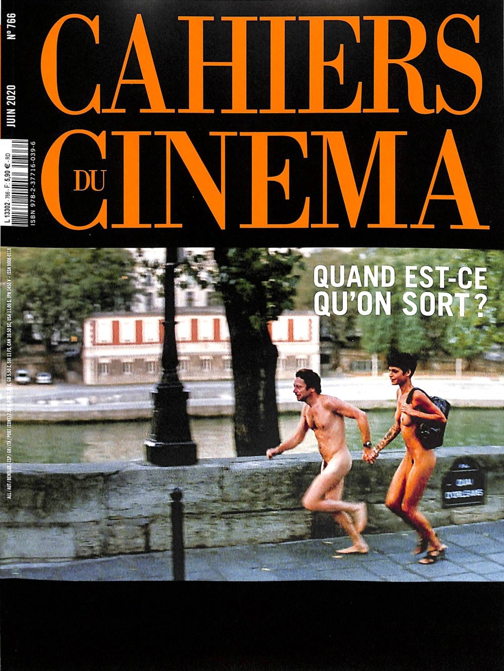 CAHIERS DU CINEMA magazine side cover Issue 766  June 2020