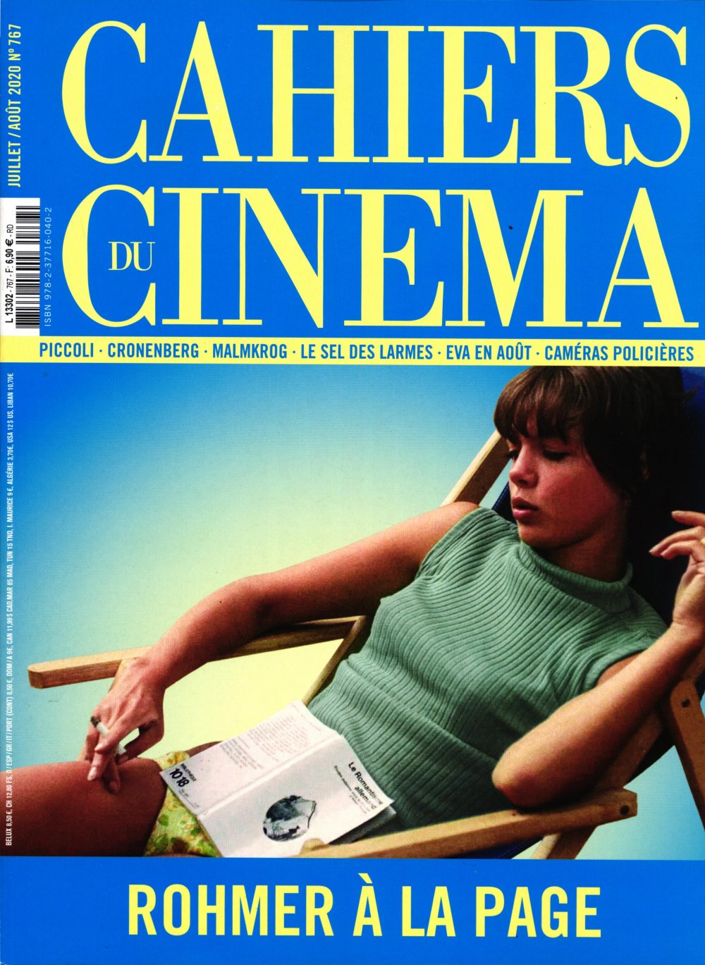 CAHIERS DU CINEMA magazine side cover Issue 767  July/August 2020