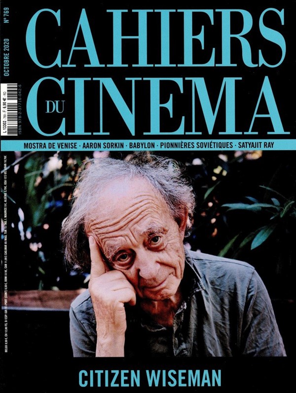 CAHIERS DU CINEMA magazine side cover Issue 769  October 2020