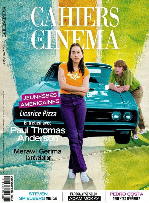 CAHIERS DU CINEMA magazine side cover Issue 783  January 2022