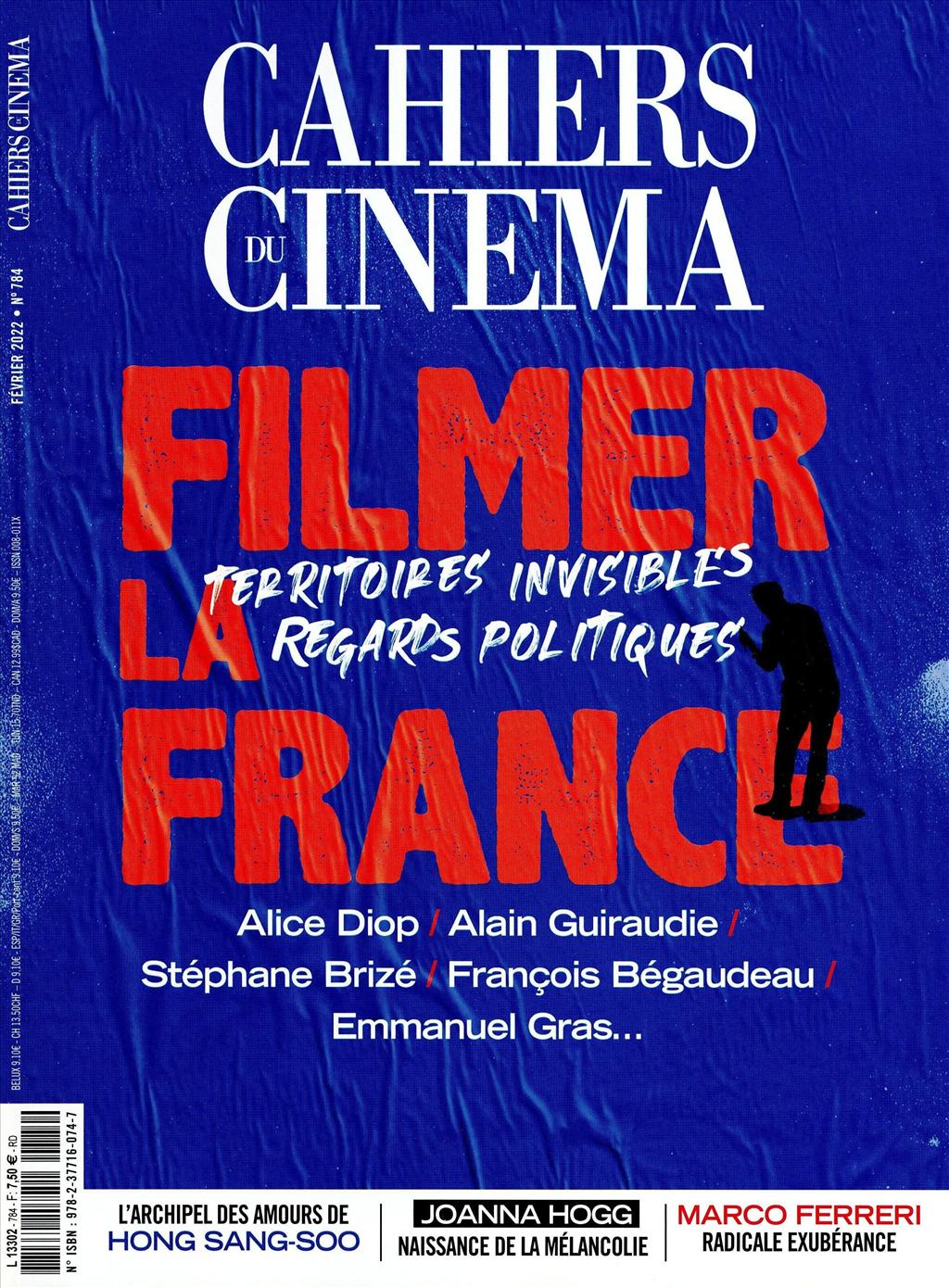 CAHIERS DU CINEMA magazine side cover Issue 784  February 2022