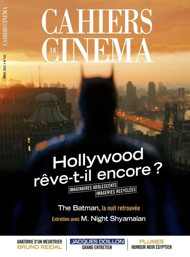CAHIERS DU CINEMA magazine side cover Issue 785  March 2022