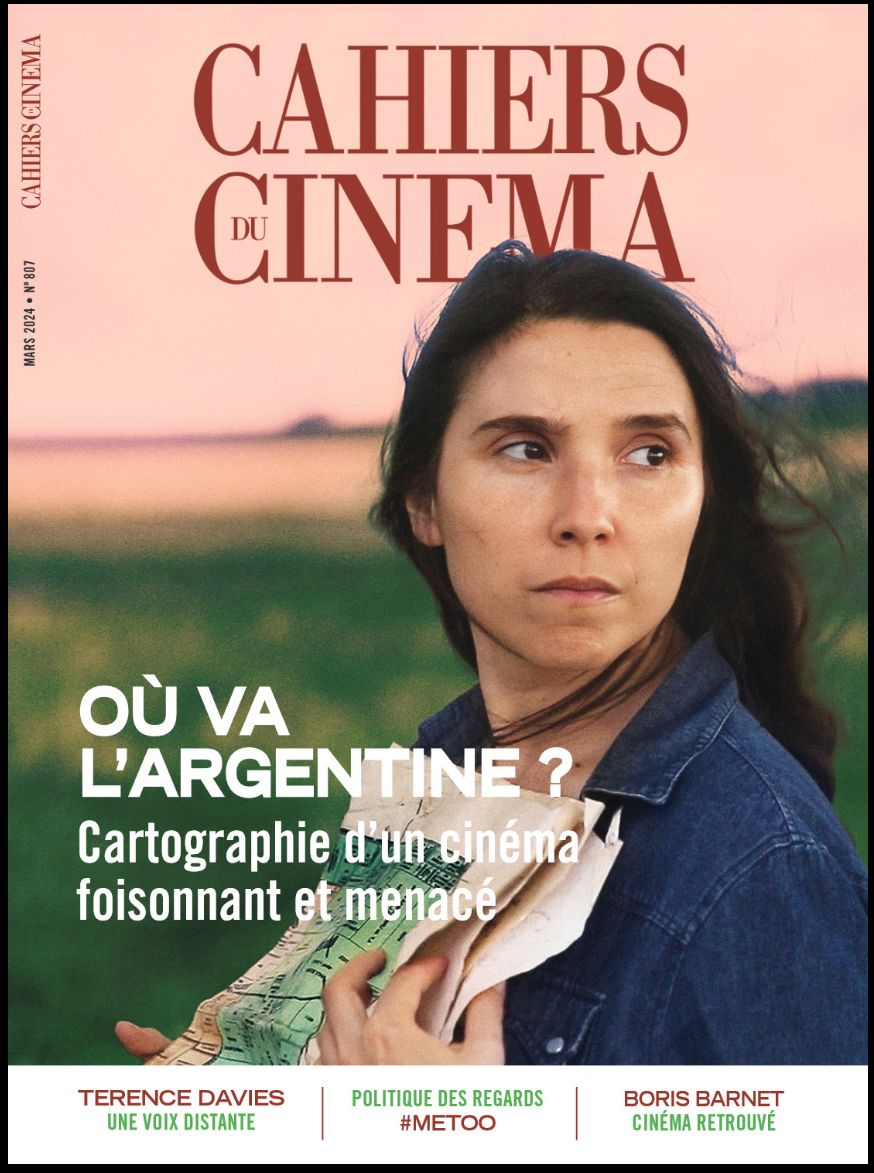 CAHIERS DU CINEMA magazine side cover Issue 807  March 2024