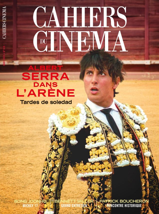 CAHIERS DU CINEMA magazine side cover Issue 818  March 2025