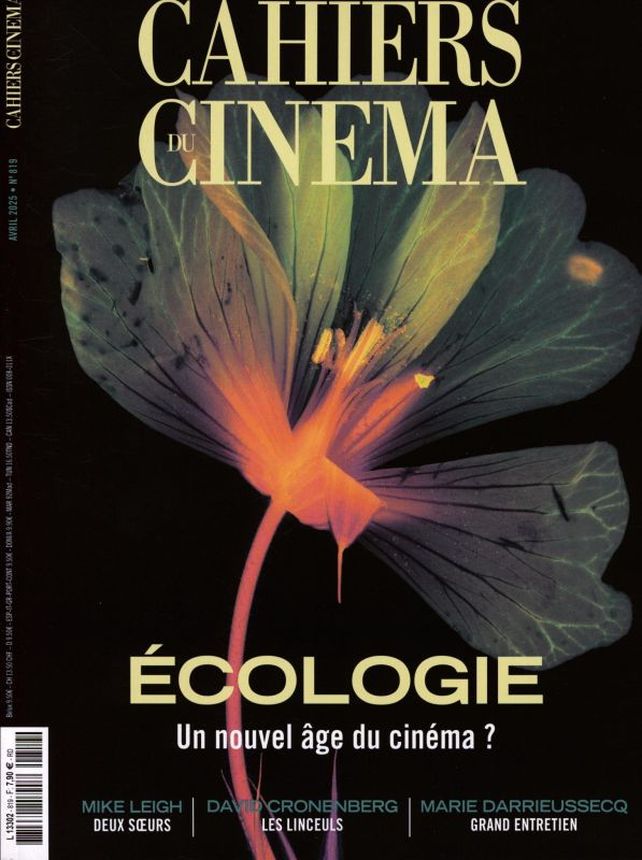 CAHIERS DU CINEMA magazine side cover Issue 819  April 2025
