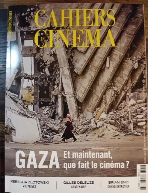 CAHIERS DU CINEMA magazine side cover Issue 825  November 2025