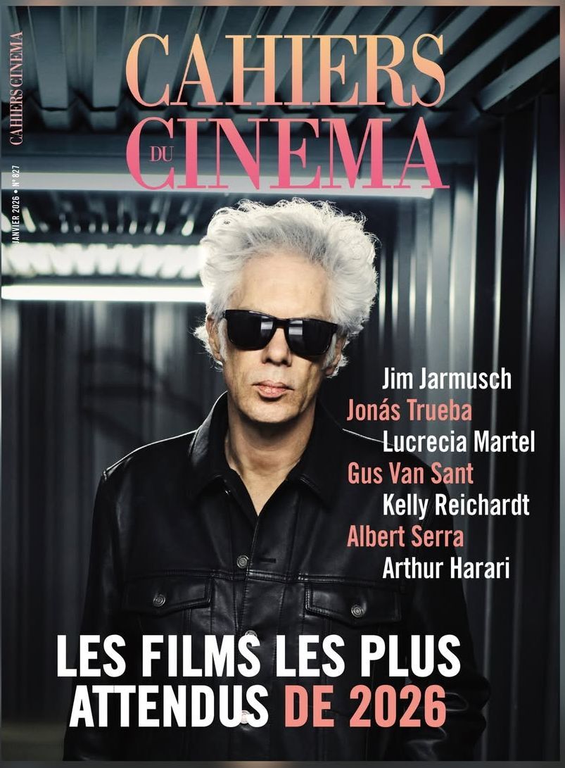 CAHIERS DU CINEMA magazine side cover Issue 827  January 2026