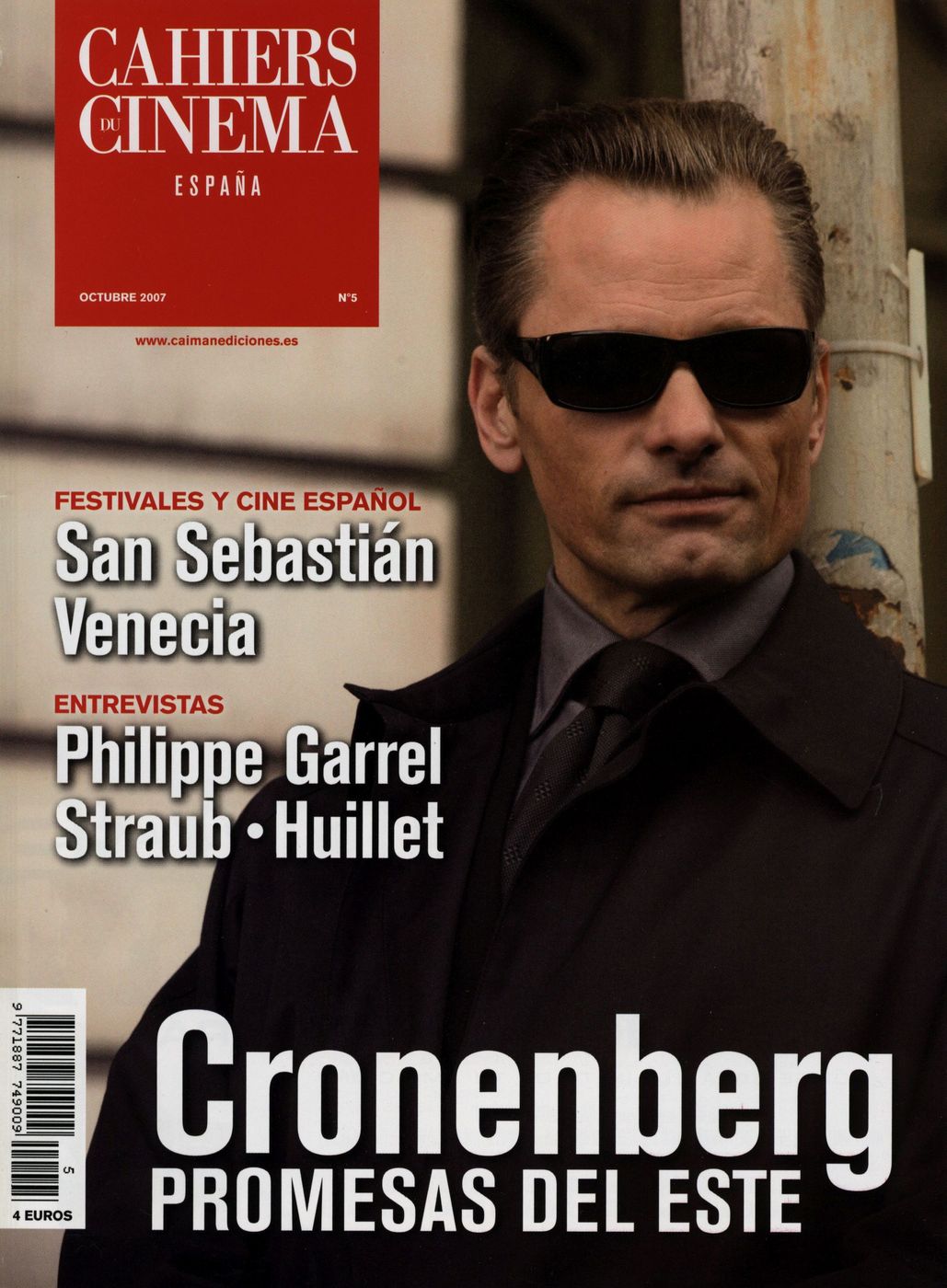 CAIMAN CUADERNOS DE CINE magazine side cover Issue 5 October 2007