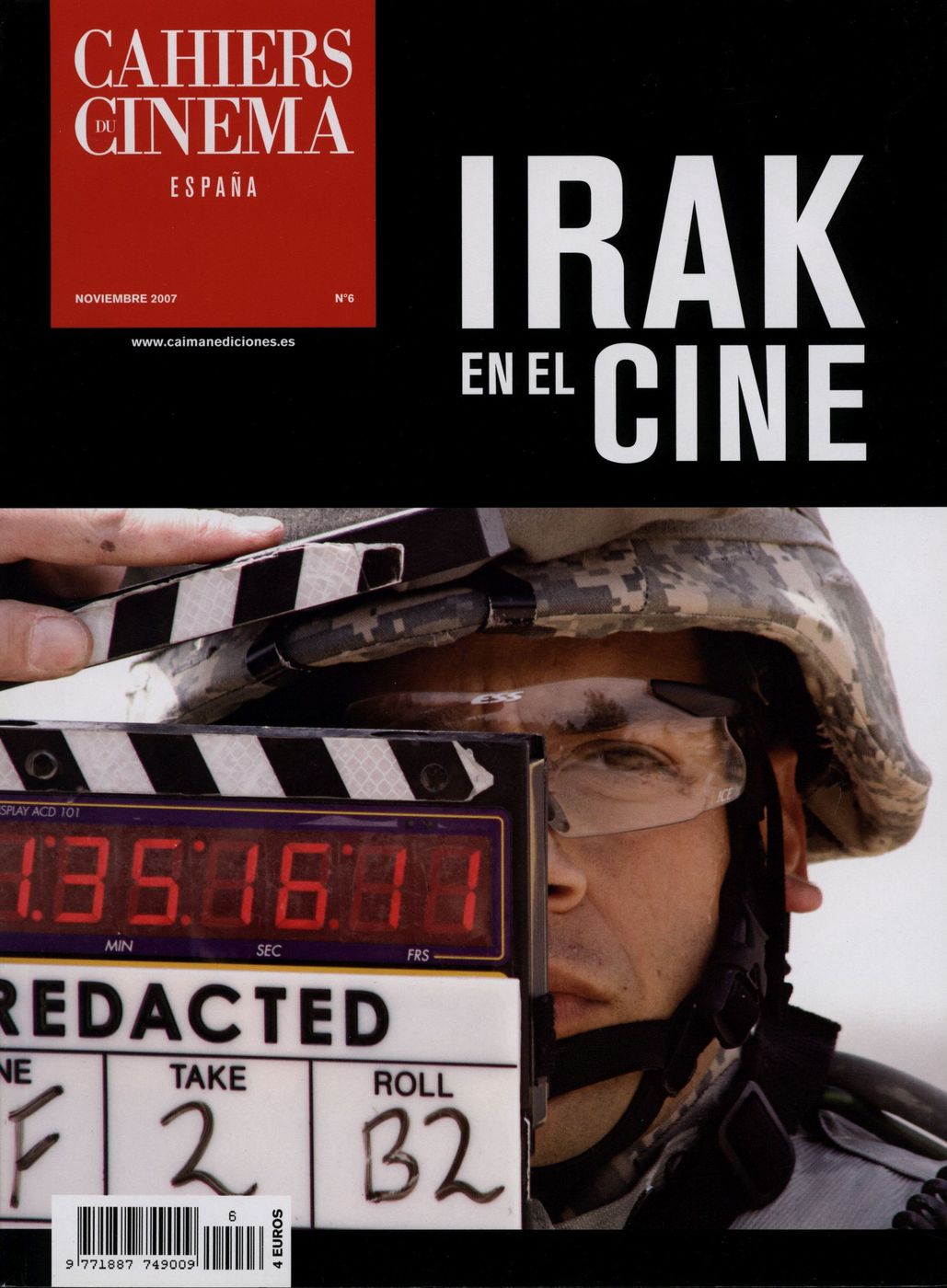 CAIMAN CUADERNOS DE CINE magazine side cover Issue 6 November 2007