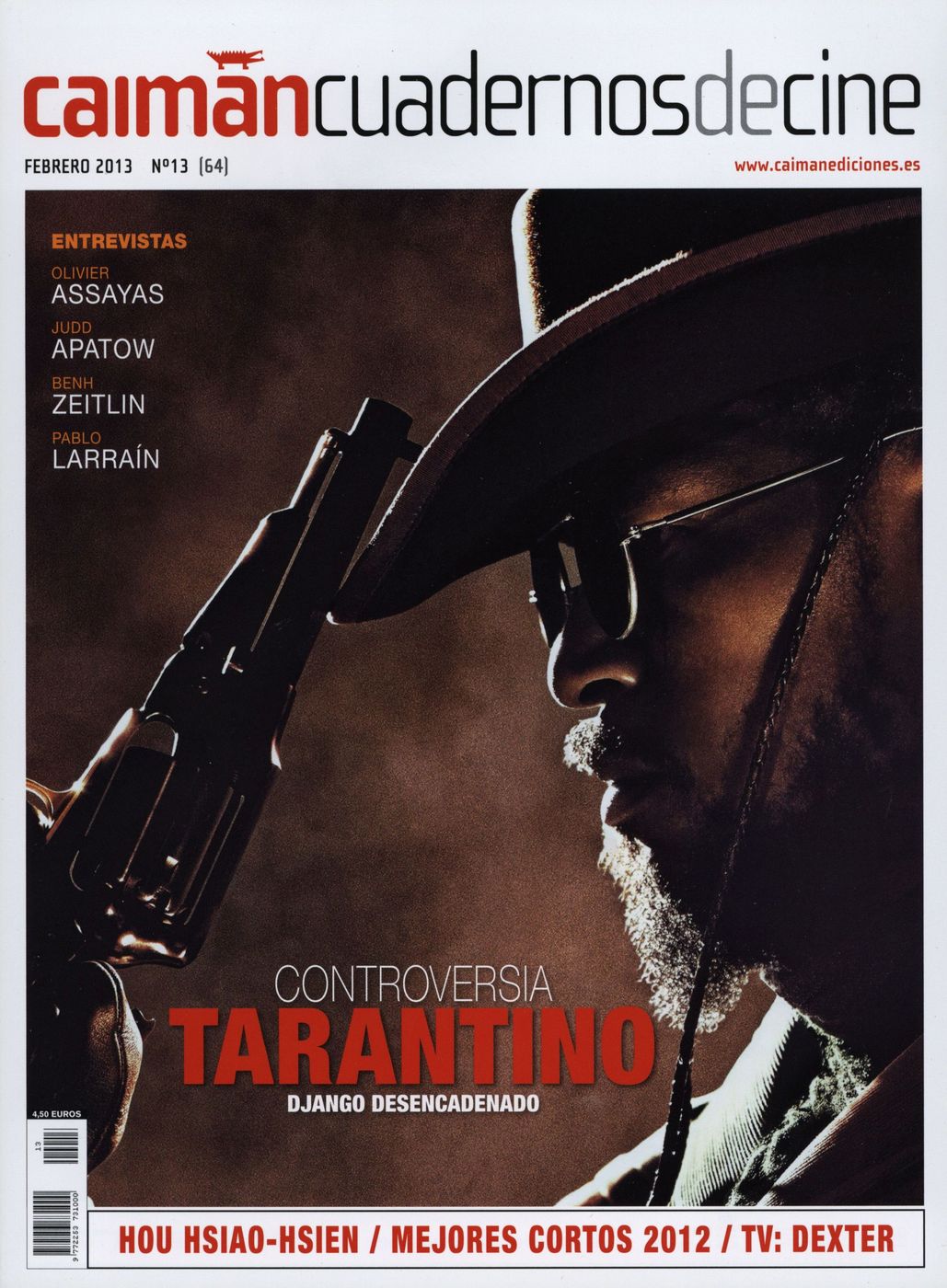 CAIMAN CUADERNOS DE CINE magazine side cover Issue 64 February 2013