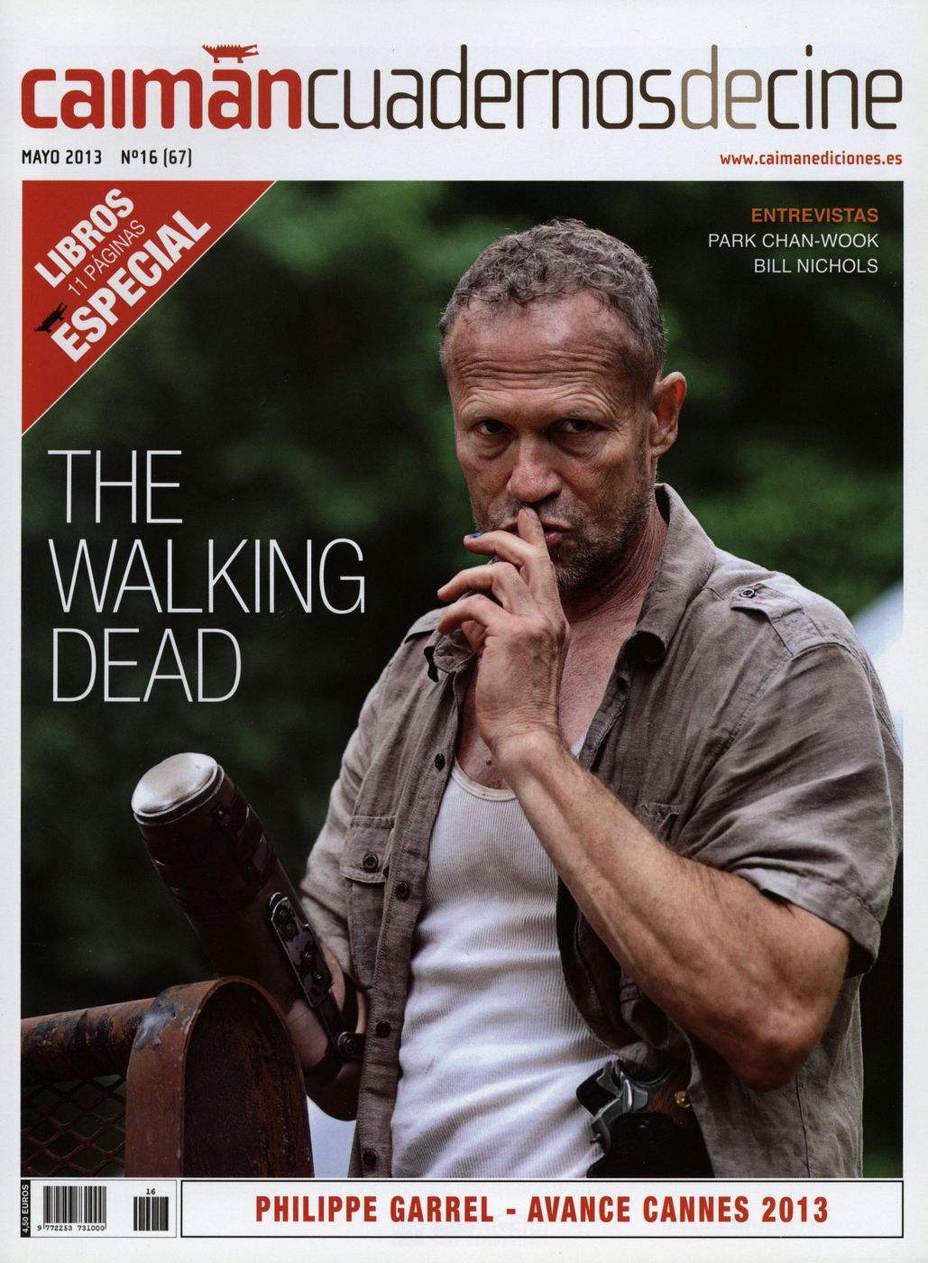 CAIMAN CUADERNOS DE CINE magazine side cover Issue 67 May 2013