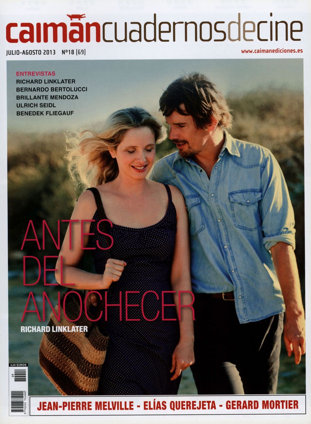CAIMAN CUADERNOS DE CINE magazine side cover Issue 69 July/August 2013