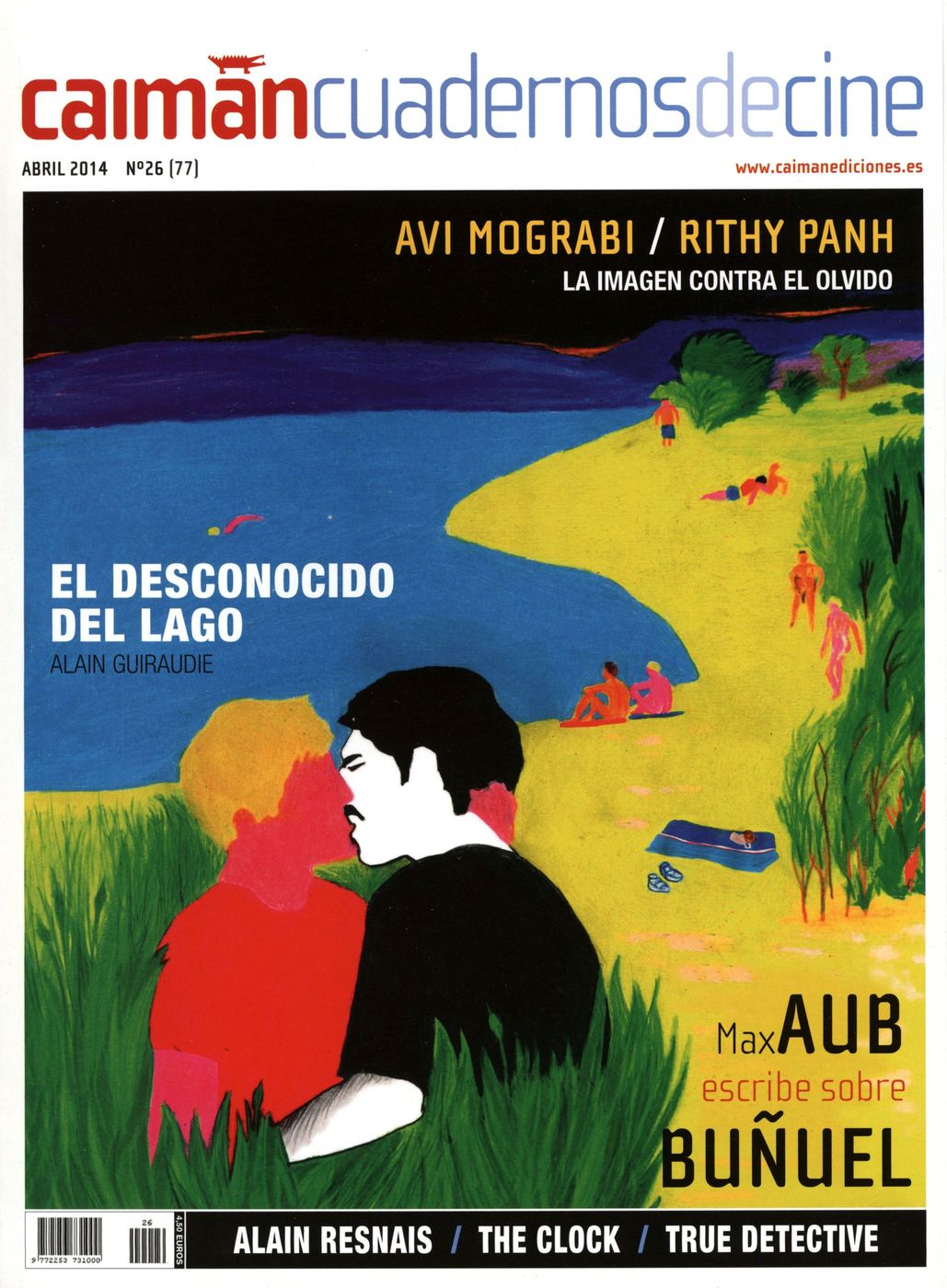 CAIMAN CUADERNOS DE CINE magazine side cover Issue 77 April 2014
