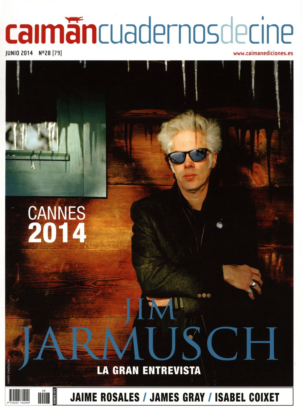 CAIMAN CUADERNOS DE CINE magazine side cover Issue 79 June 2014