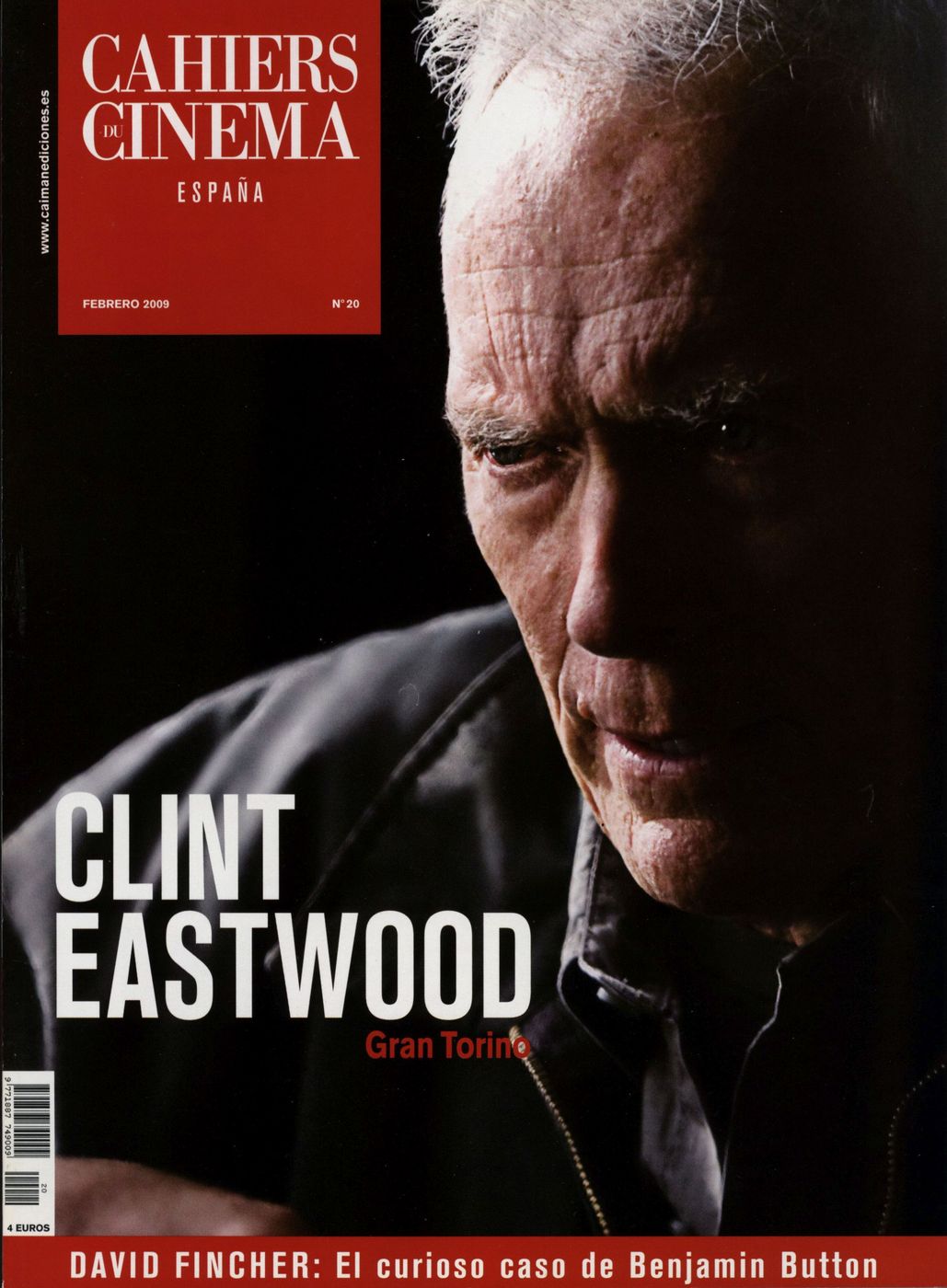 CAIMAN CUADERNOS DE CINE magazine side cover Issue 20 February 2009