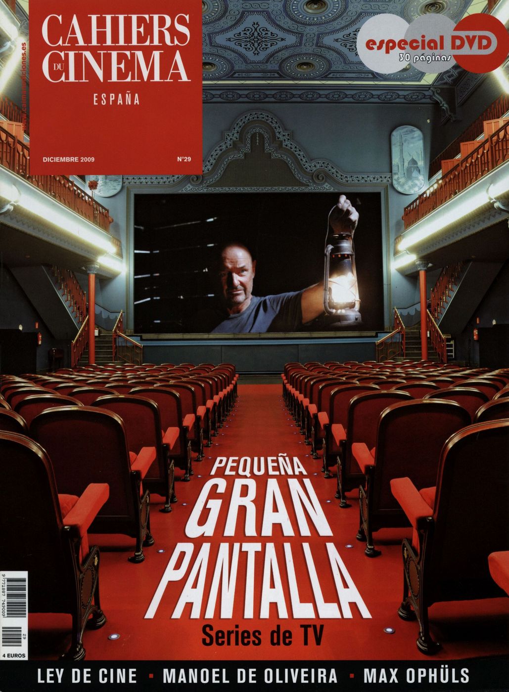 CAIMAN CUADERNOS DE CINE magazine side cover Issue 29 December 2009