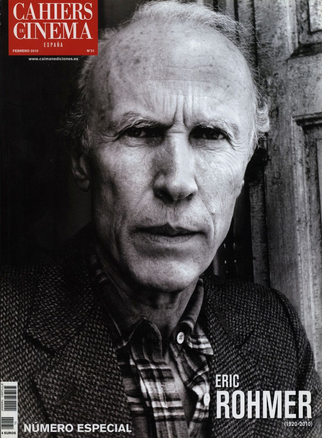 CAIMAN CUADERNOS DE CINE magazine side cover Issue 31 February 2010