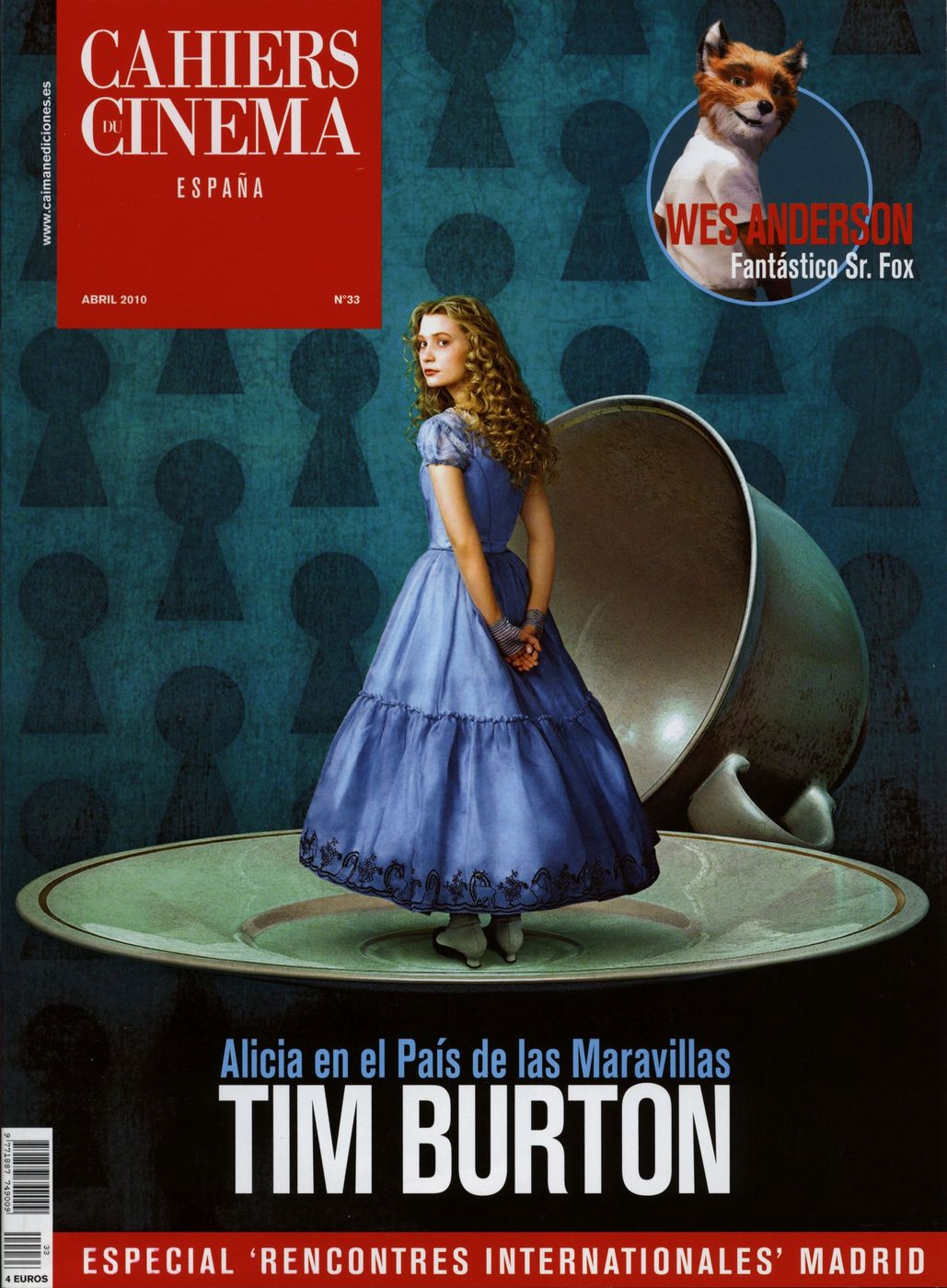 CAIMAN CUADERNOS DE CINE magazine side cover Issue 33 April 2010