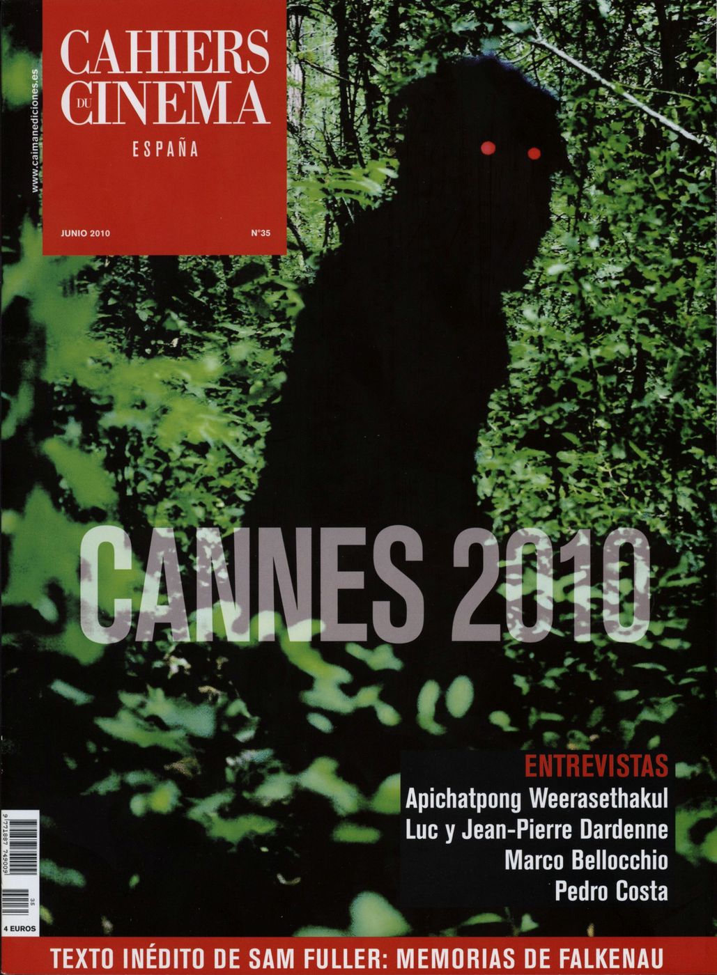 CAIMAN CUADERNOS DE CINE magazine side cover Issue 35 June 2010