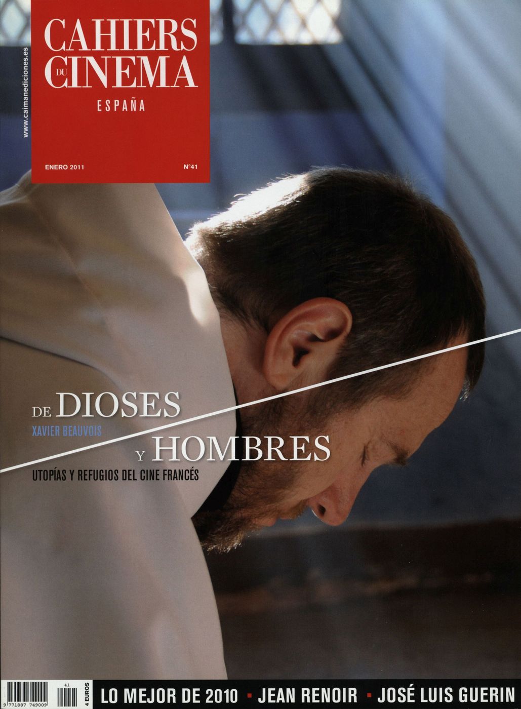 CAIMAN CUADERNOS DE CINE magazine side cover Issue 41 January 2011
