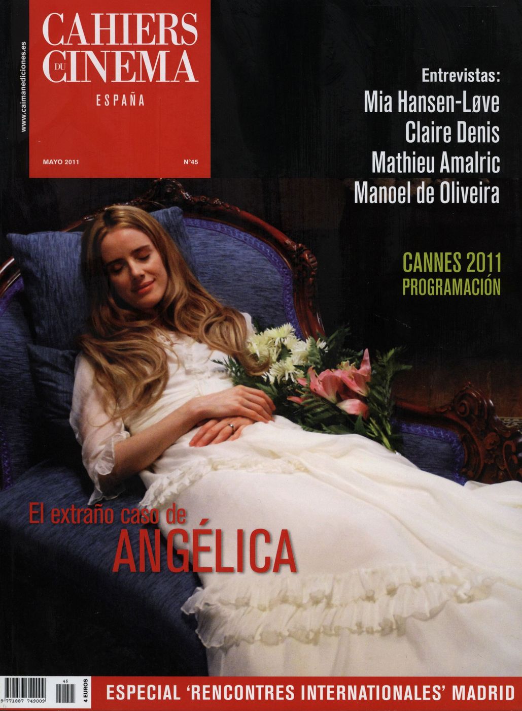 CAIMAN CUADERNOS DE CINE magazine side cover Issue 45 May 2011