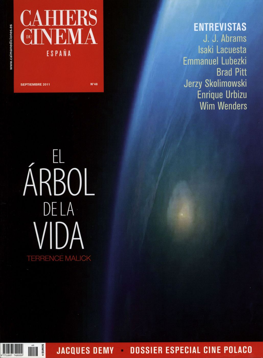 CAIMAN CUADERNOS DE CINE magazine side cover Issue 48 September 2011