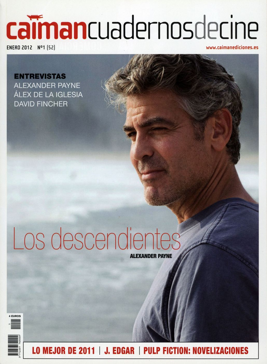 CAIMAN CUADERNOS DE CINE magazine side cover Issue 52 January 2012