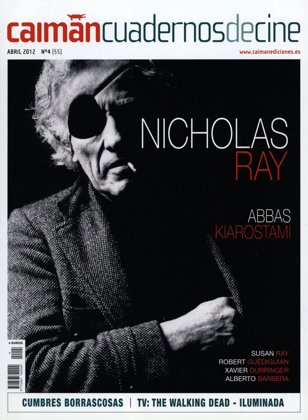 CAIMAN CUADERNOS DE CINE magazine side cover Issue 55 April 2012