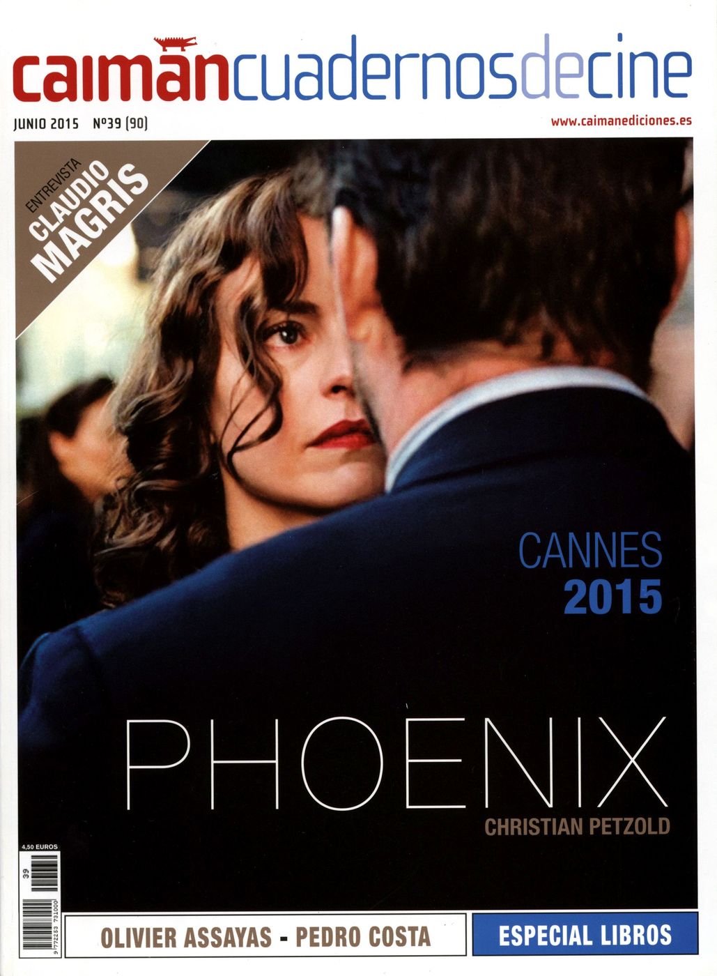 CAIMAN CUADERNOS DE CINE magazine side cover Issue 90 June 2015