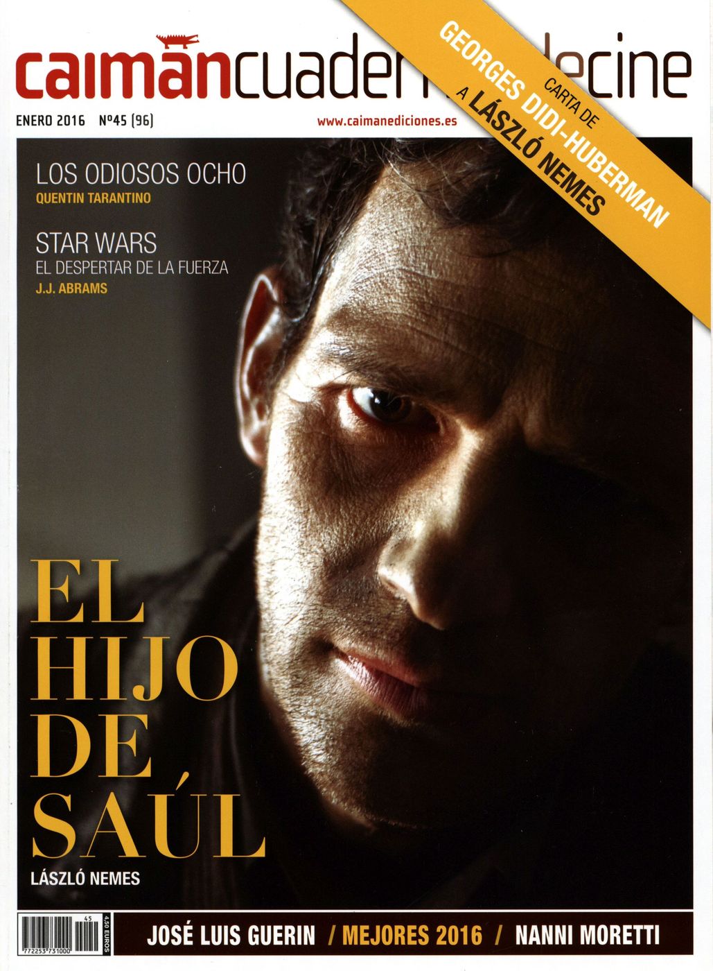 CAIMAN CUADERNOS DE CINE magazine side cover Issue 96 January 2016