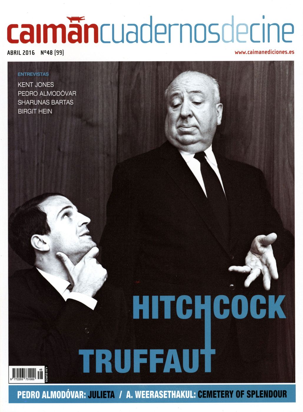 CAIMAN CUADERNOS DE CINE magazine side cover Issue 99 April 2016