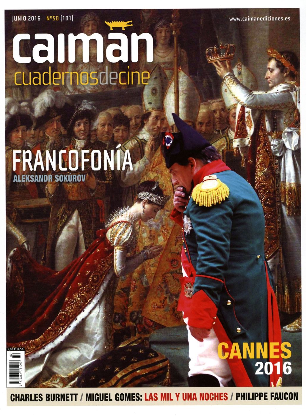 CAIMAN CUADERNOS DE CINE magazine side cover Issue 101 June 2016