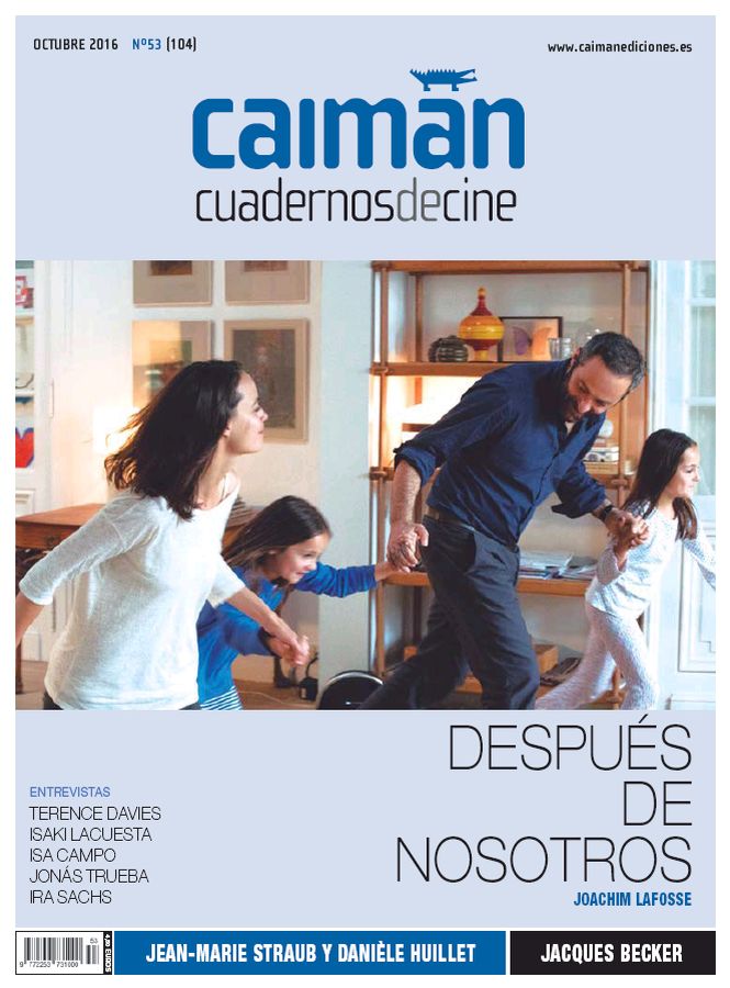 CAIMAN CUADERNOS DE CINE magazine side cover Issue 104 October 2016