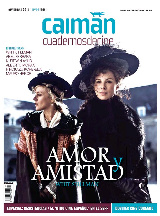 CAIMAN CUADERNOS DE CINE magazine side cover Issue 105 November 2016