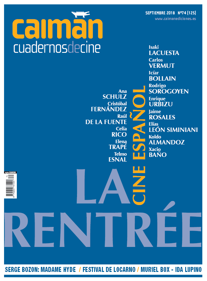 CAIMAN CUADERNOS DE CINE magazine side cover Issue 125  September 2018