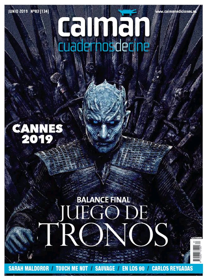 CAIMAN CUADERNOS DE CINE magazine side cover Issue 134  June 2019