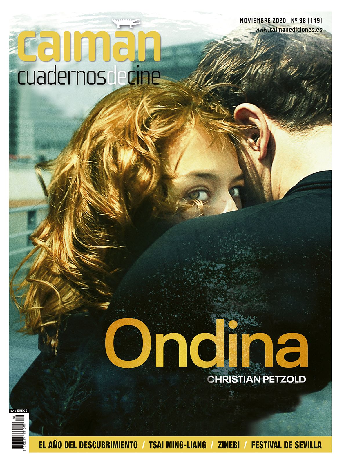 CAIMAN CUADERNOS DE CINE magazine side cover Issue 149  November 2020