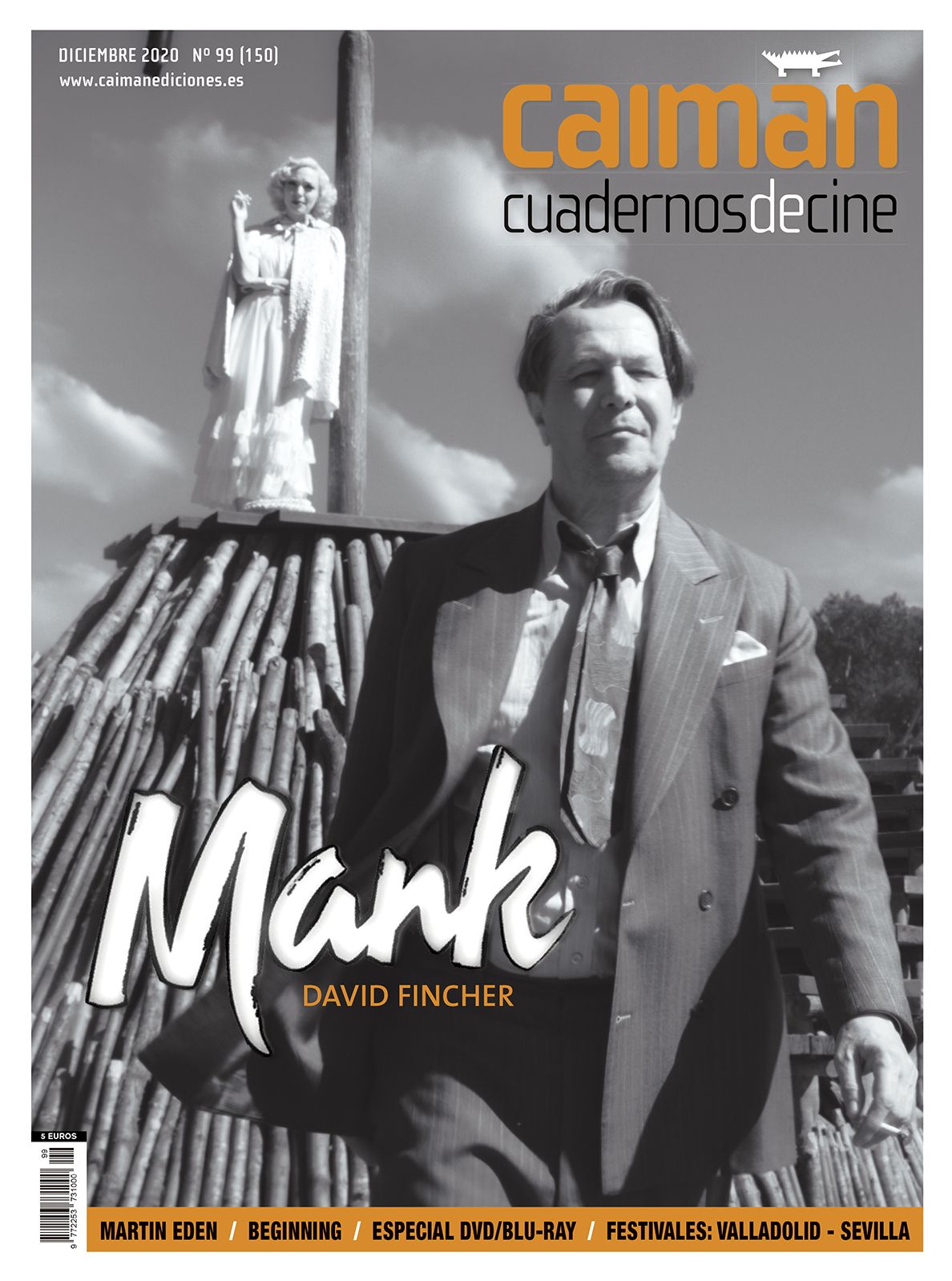 CAIMAN CUADERNOS DE CINE magazine side cover Issue 150  December 2020